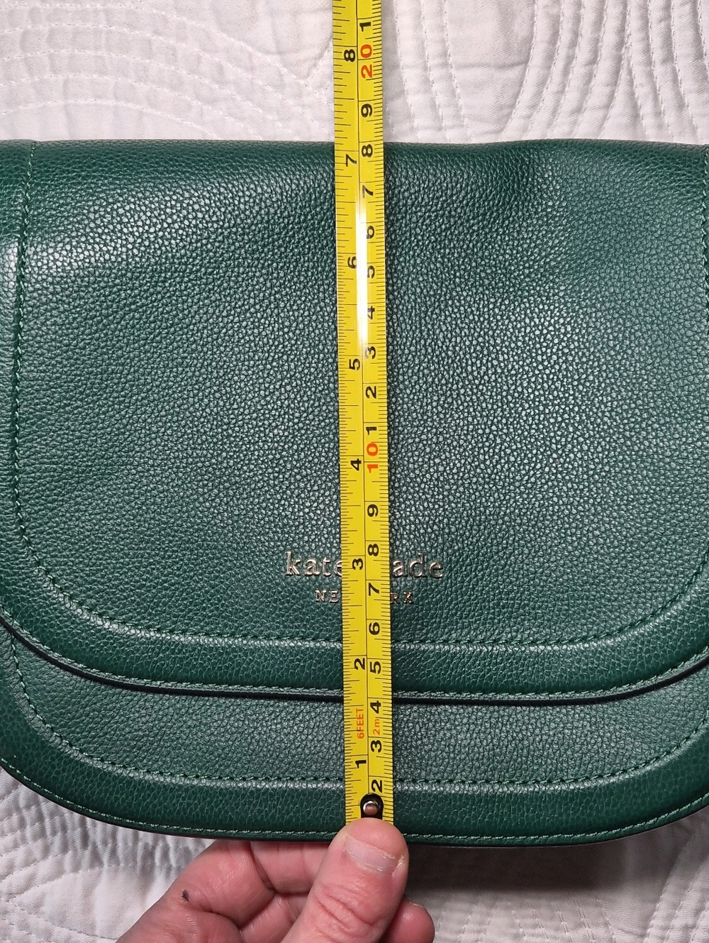 EUC Kate Spade New York Blake Saddle Bag Deep Jade (Green) - Picture 11 of 13